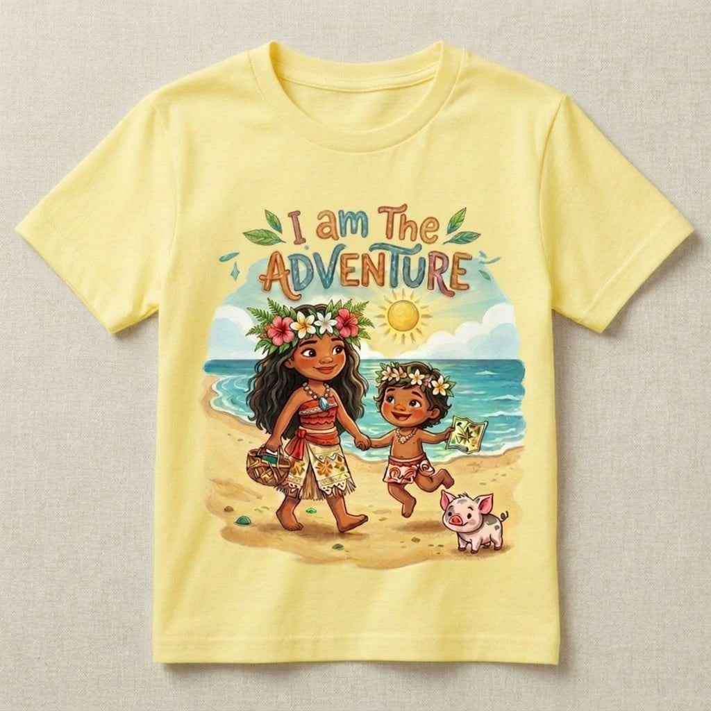 Mommy & Me Big sister/Little sister "I am The Adventure" Matching kids Shirt