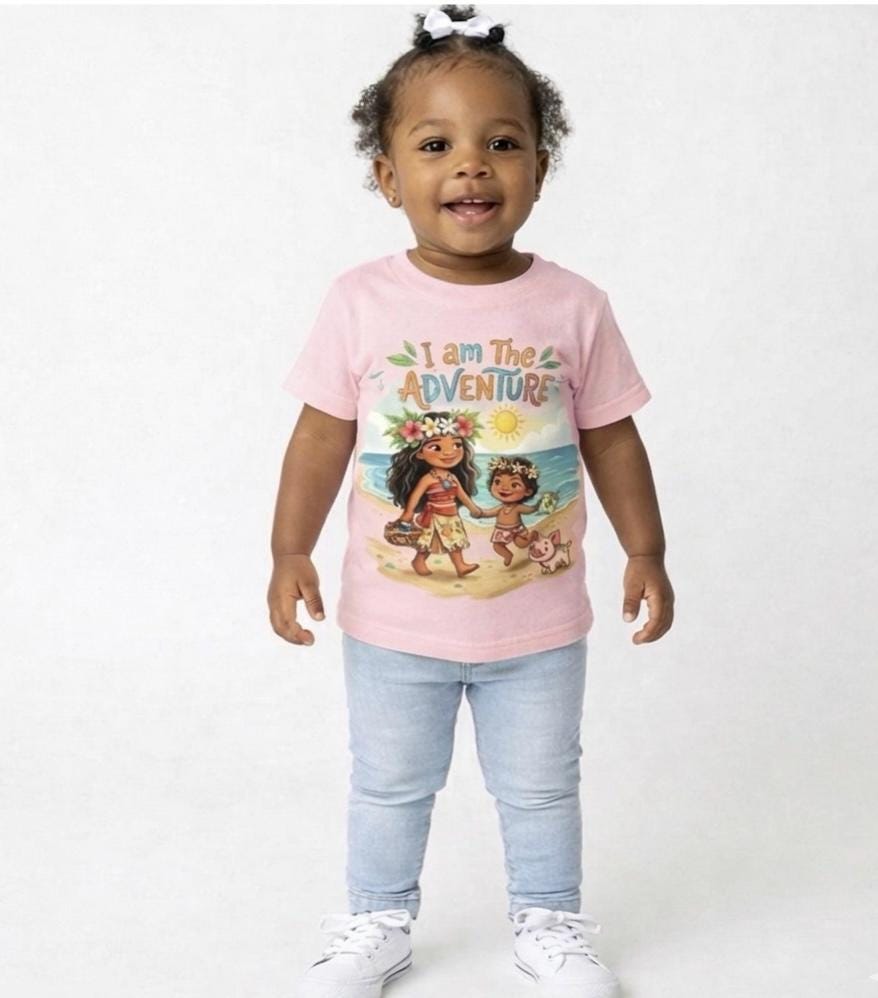 Mommy & Me Big sister/Little sister "I am The Adventure" Matching kids Shirt