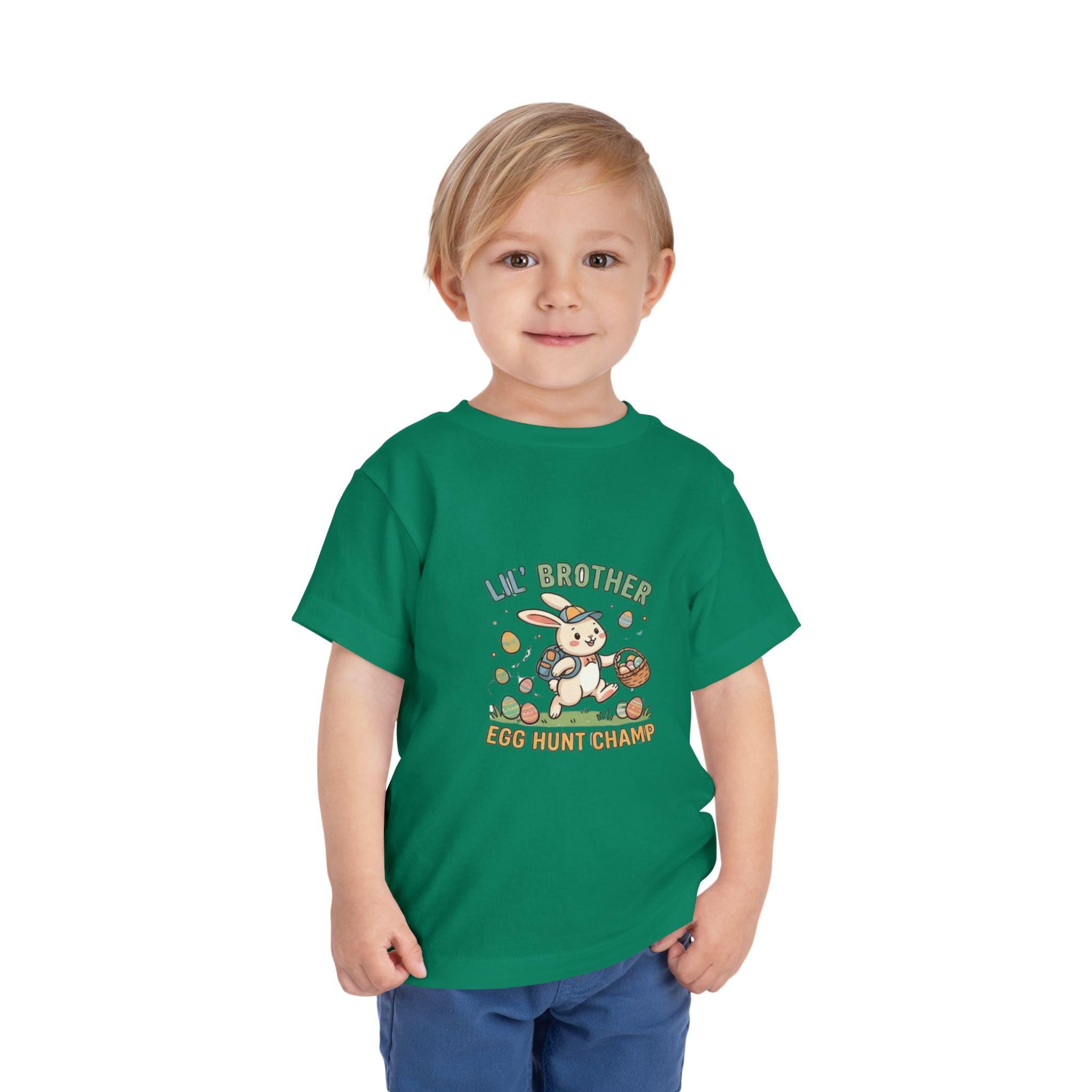 Lil Brother Egg Hunt Tee | Easter Bunny Toddler Shirt