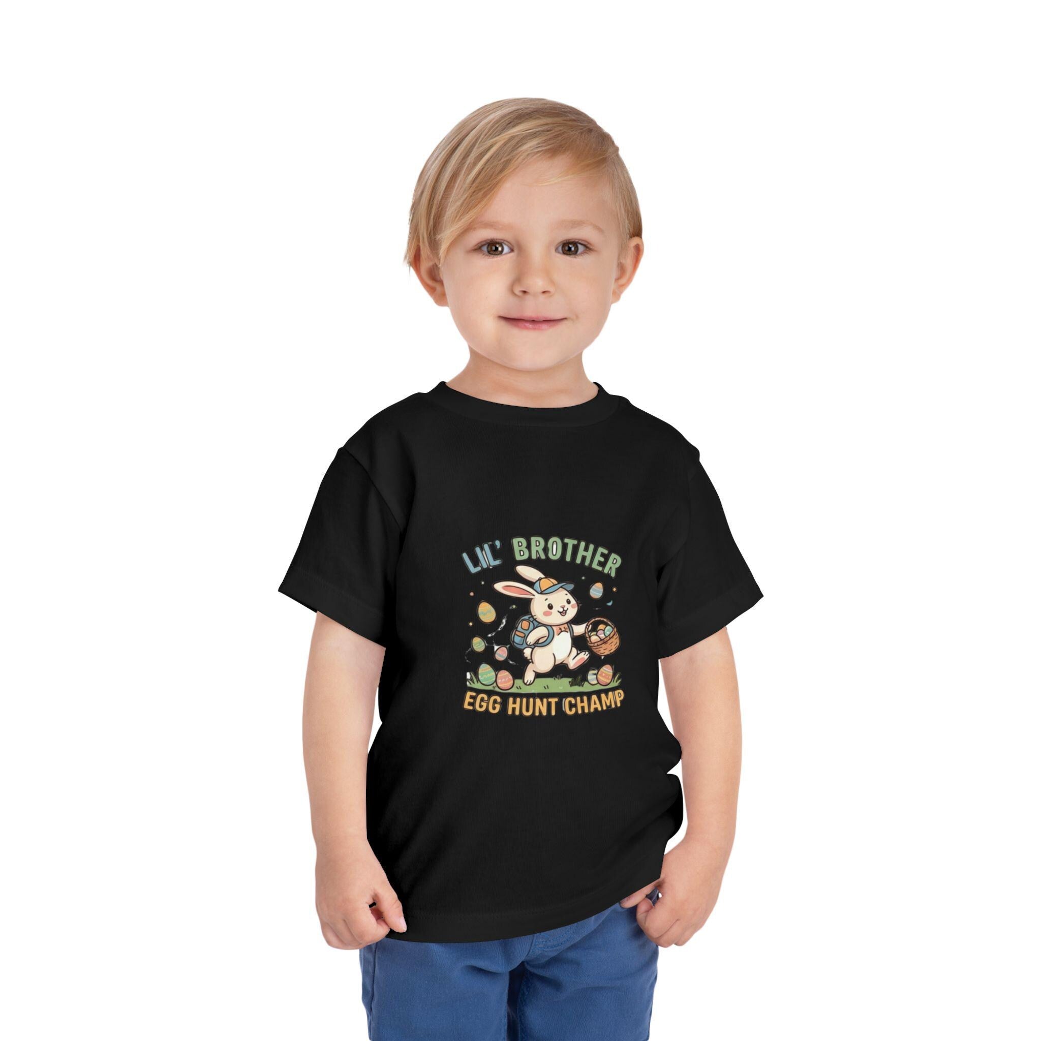Lil Brother Egg Hunt Tee | Easter Bunny Toddler Shirt
