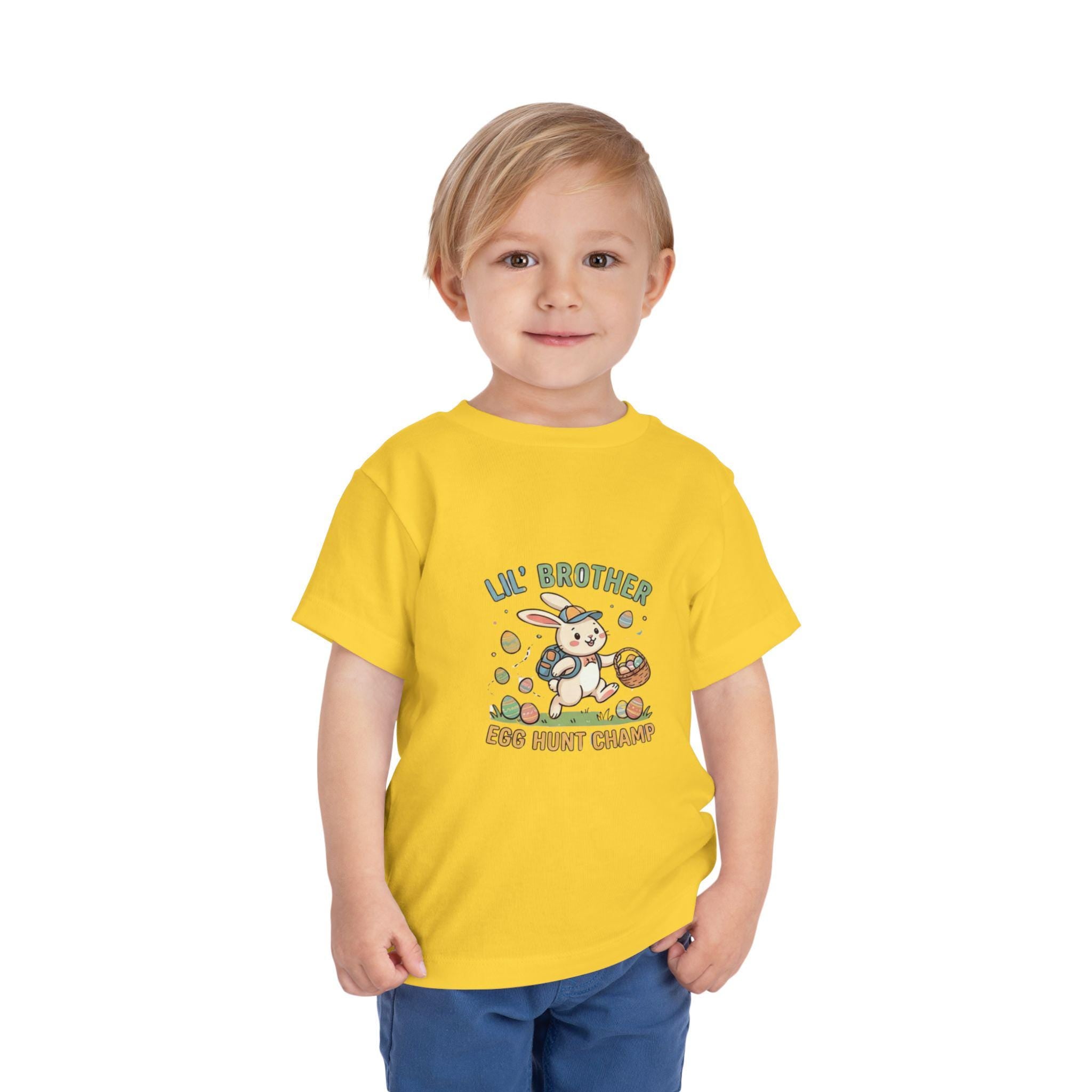 Lil Brother Egg Hunt Tee | Easter Bunny Toddler Shirt