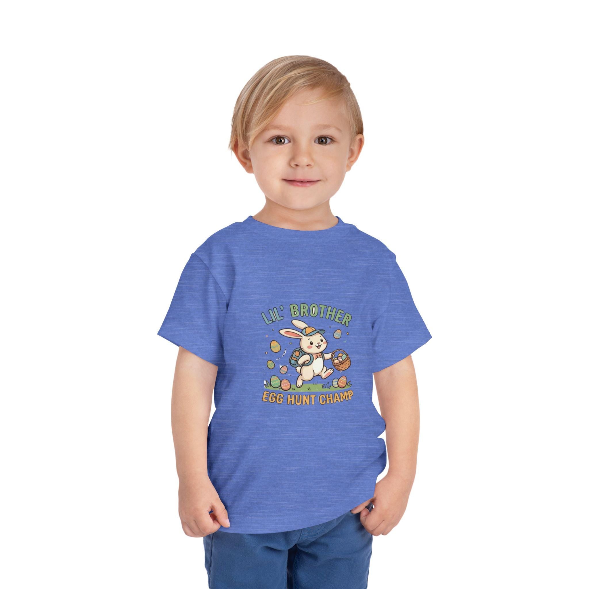 Lil Brother Egg Hunt Tee | Easter Bunny Toddler Shirt