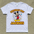 Personalized custom Disney Mickey Mouse Birthday Boy T-shirt