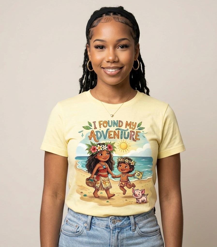 Mommy&Me Big Sister/Little sister "I Found My Adventure"Matching Woman Youth Shirt