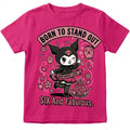 Custom Kuromi Anime "Born To Stand Out' Birthday Personalized Girl T-Shirt