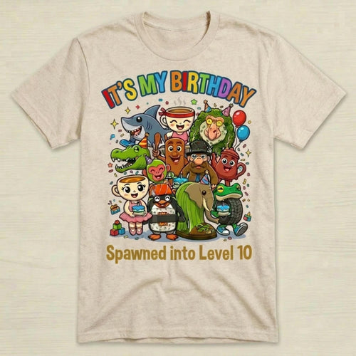 Custom Brain rot Birthday Unisex T-Shirt, Personalized game tee