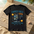 Family Vaca 2026 "Just here to pay" Unisex T-Shirt, Matching Holidays, Summer vacation tee
