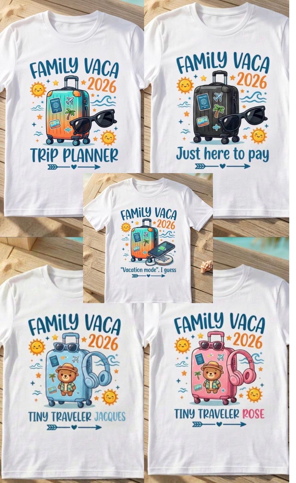Family Vacation 2026 Trip Planner Unisex T-Shirt, Mom matching Tee, Travel Gift, Summer, Holidays matching outfit