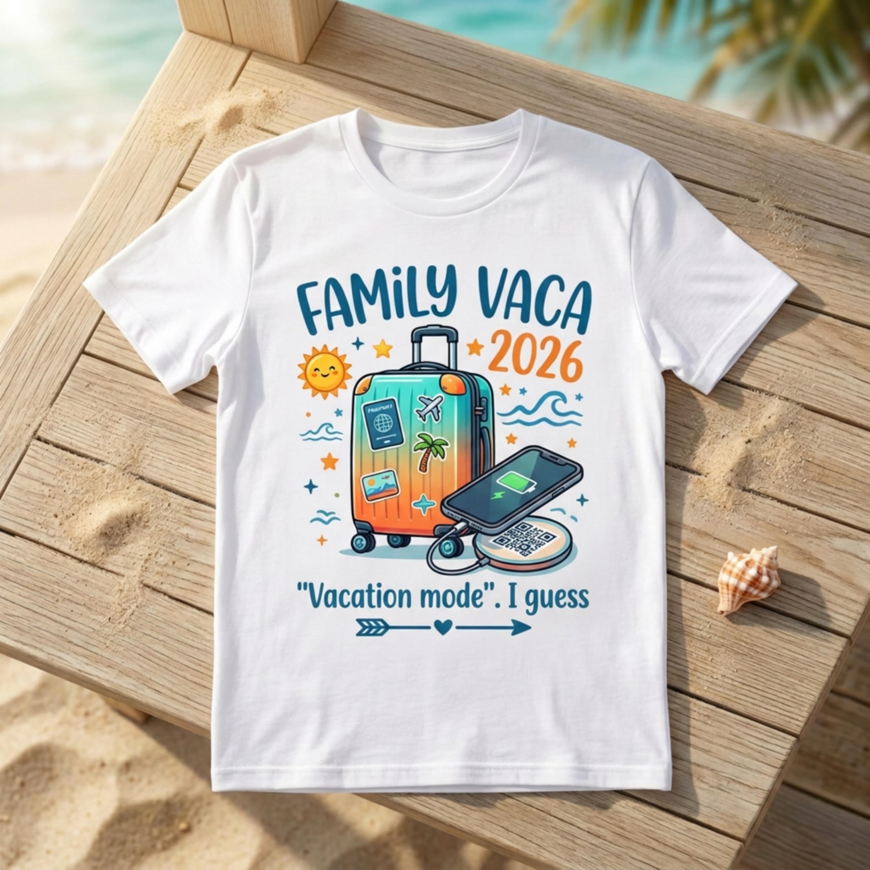 Custom Family Vaca matching T-Shirt for Toddlers and Youth, Holidays and matching crew tee