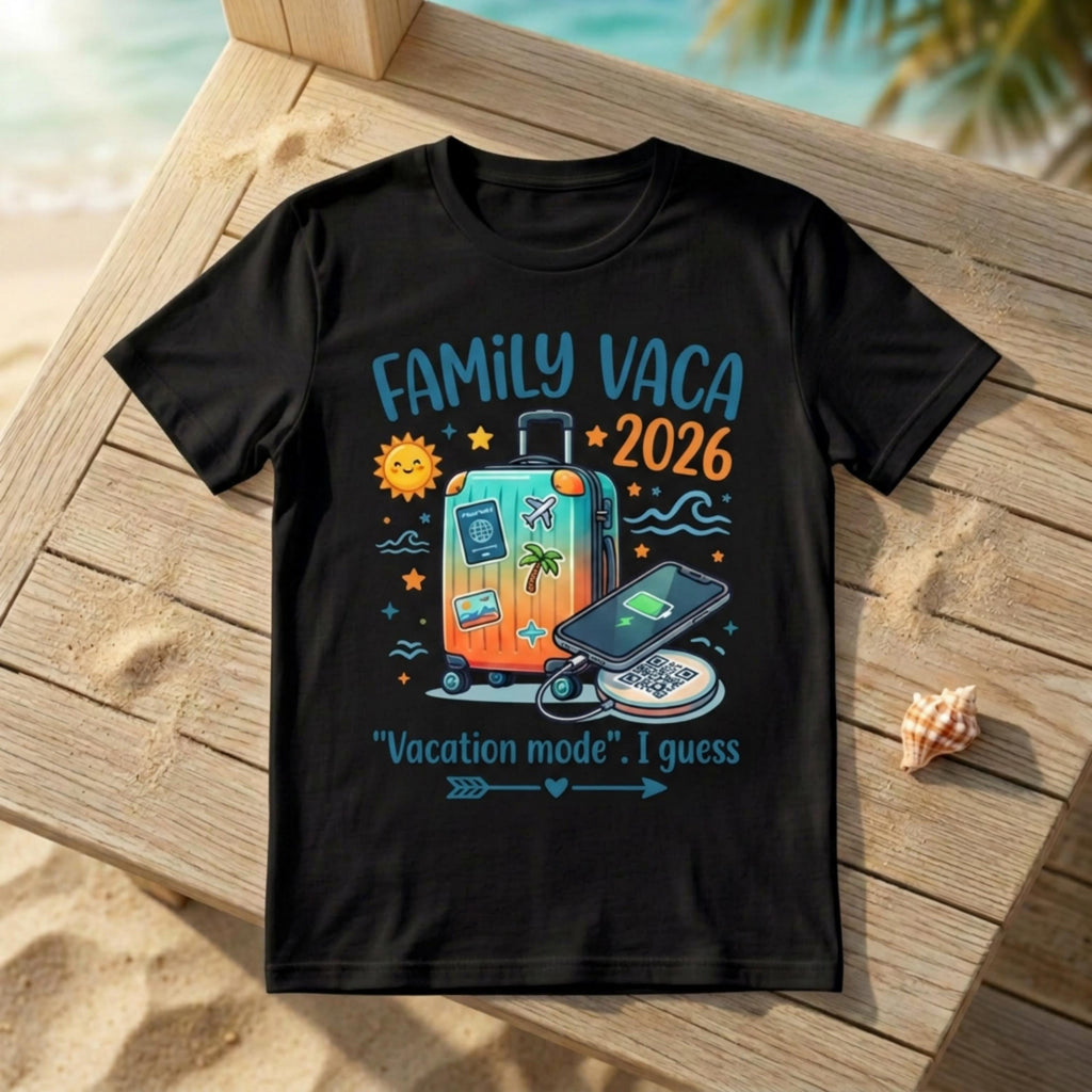 Custom Family Vaca matching T-Shirt for Toddlers and Youth, Holidays and matching crew tee
