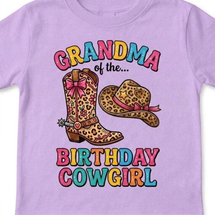 Mother, Father, of the Birthday CowGirl Unisex t-shirt, Rodeo theme matching Tee