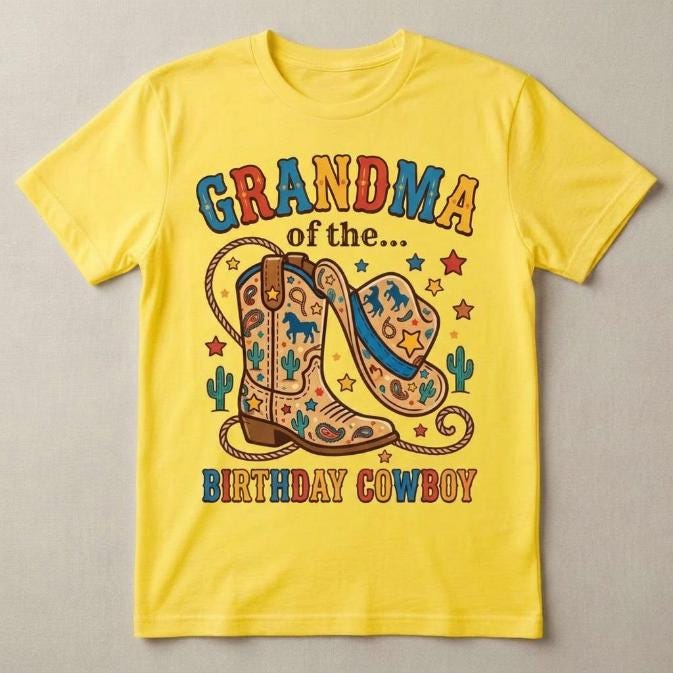 Mother, Father, of the Birthday CowGirl Unisex t-shirt, Rodeo theme matching Tee