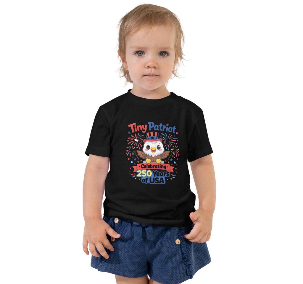 Tiny Patriot USA 250 Years Anniversary 4th of July kids' shirt