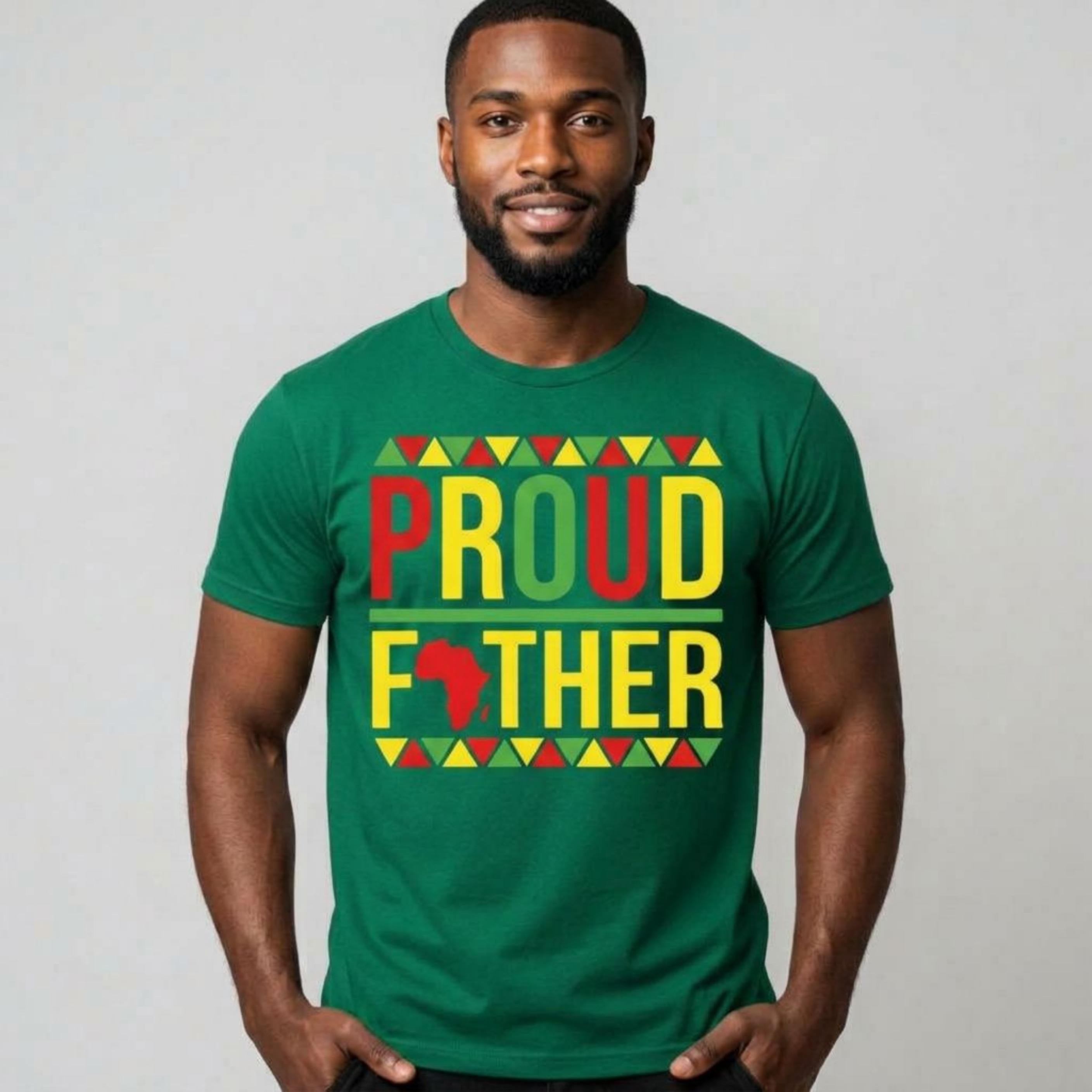 Proud Father Juneteenth men's t-shirt, Black History African American Tee