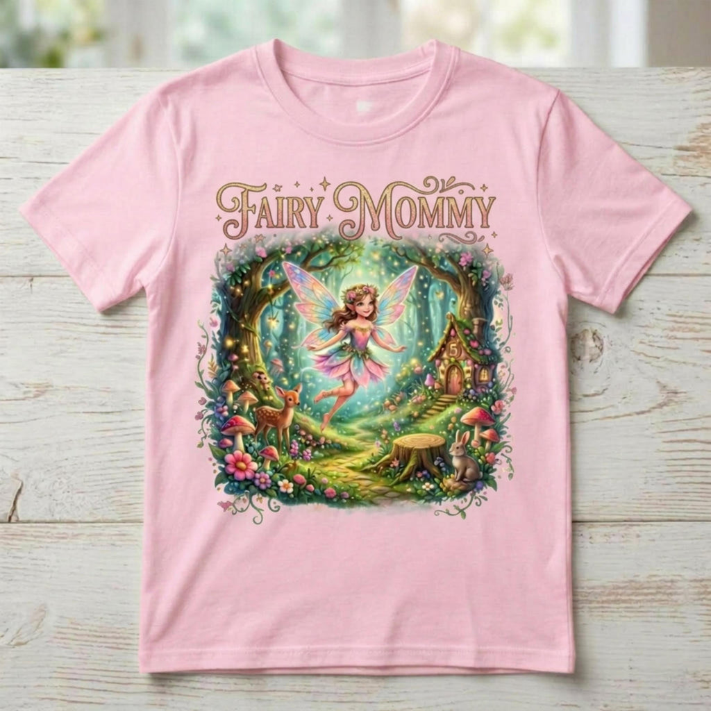 Matching Fairy Mommy & Fairy Forest Society Crew Birthday Unisex Adult Shirt