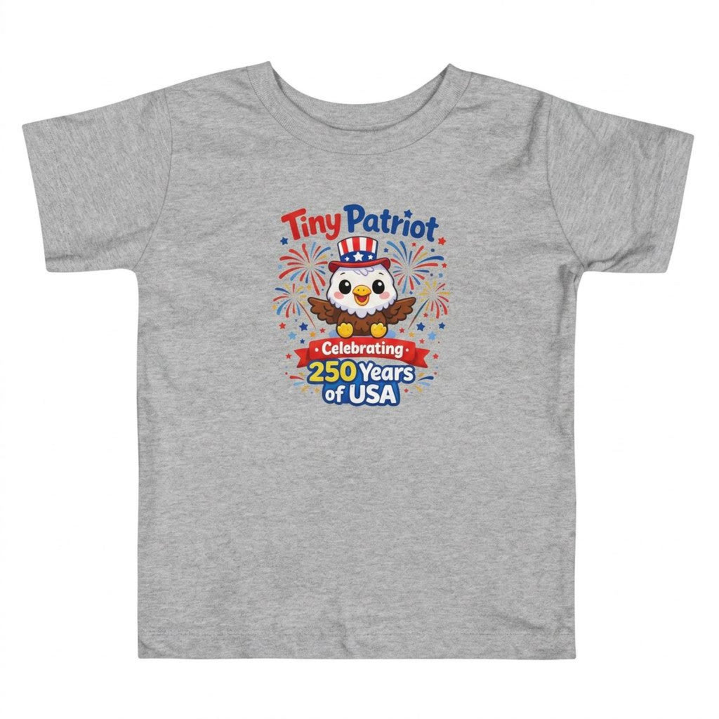 Tiny Patriot USA 250 Years Anniversary 4th of July kids' shirt