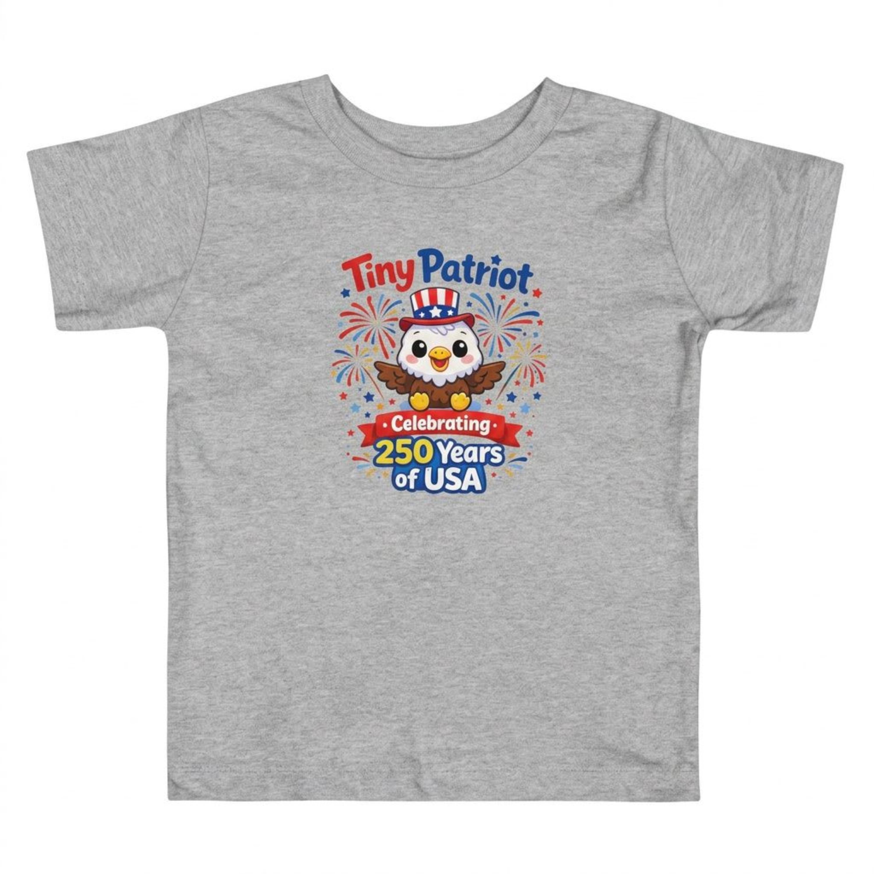 Tiny Patriot USA 250 Years Anniversary 4th of July kids' shirt