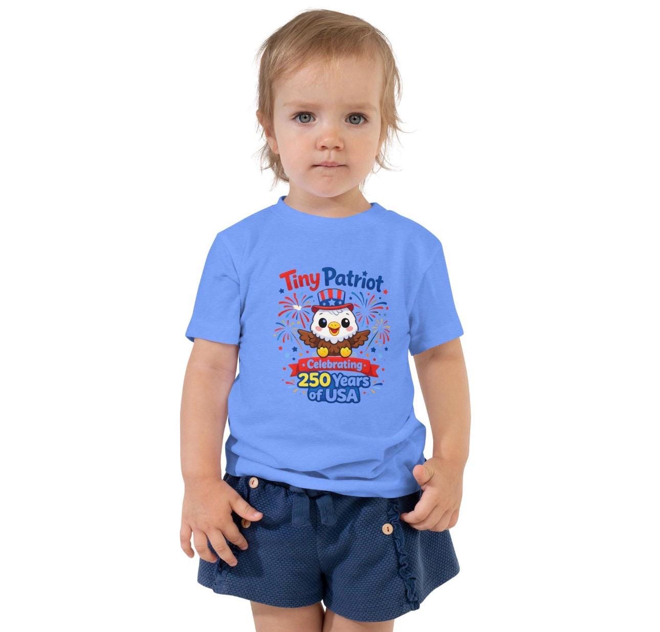 Tiny Patriot USA 250 Years Anniversary 4th of July kids' shirt