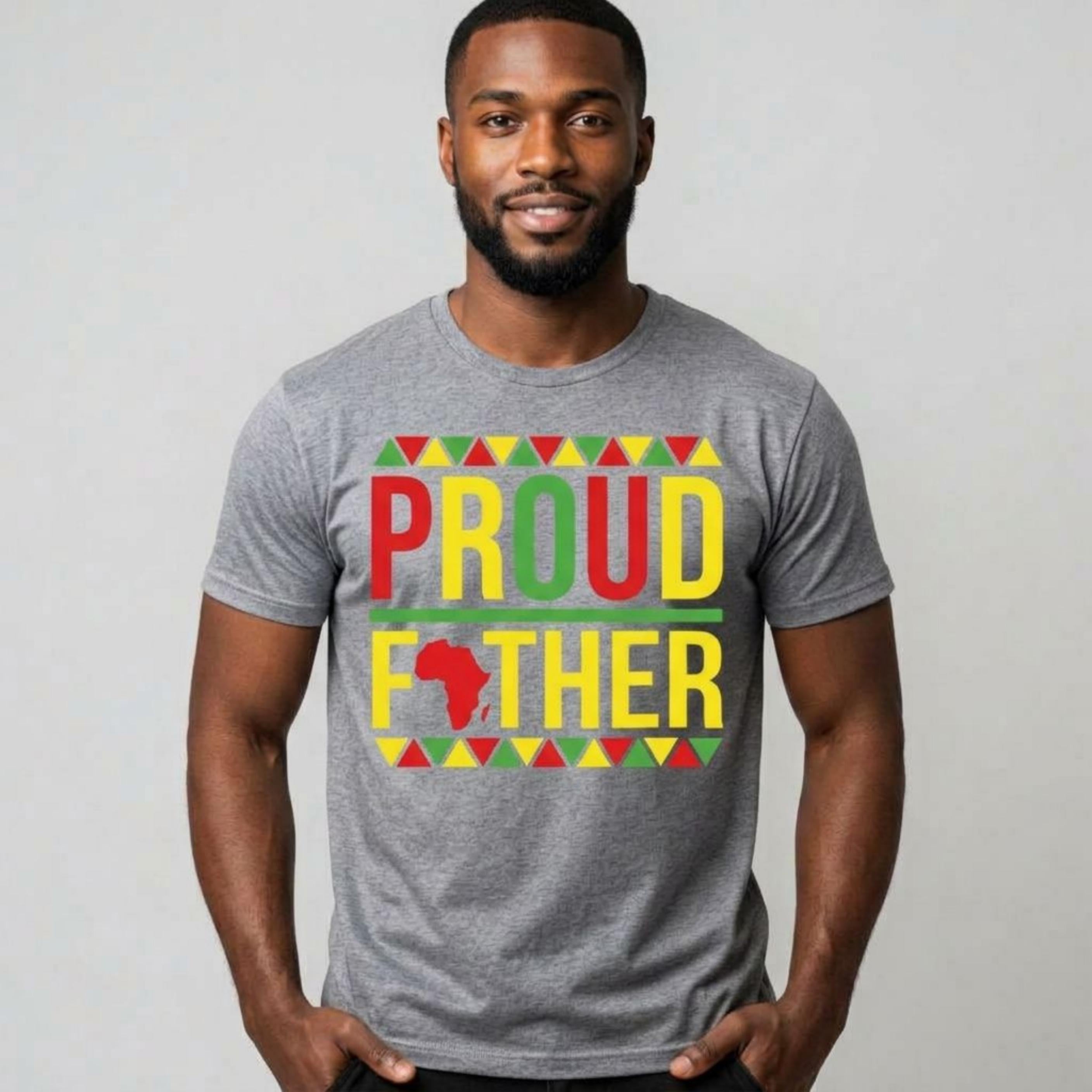 Proud Father Juneteenth men's t-shirt, Black History African American Tee